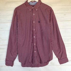 Striped AE Long Sleeve Button-up